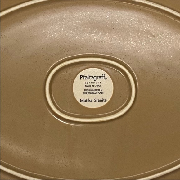 Pfaltzgraff Matika Granite Pattern - Large Oval Platter, discontinued, rare HTF - Picture 2 of 4